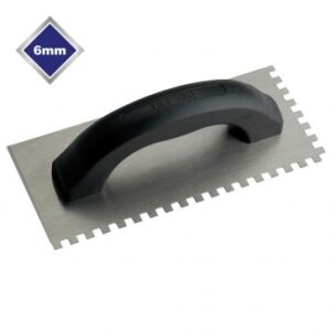 6MM Economy Steel Square Notched Trowel