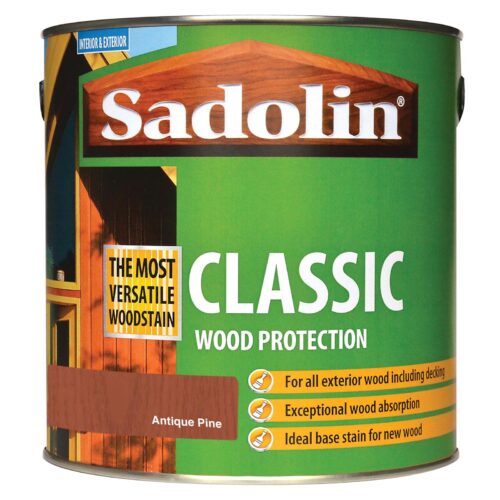Sadolin Classic All Purpose Woodstain 2.5ltr (various colours available)