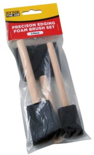 3pc Foam Brush Set