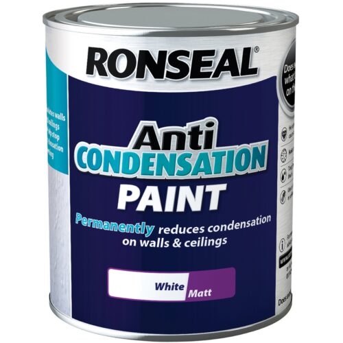 Ronseal Anti Condensation Paint White Matt (various sizes available)