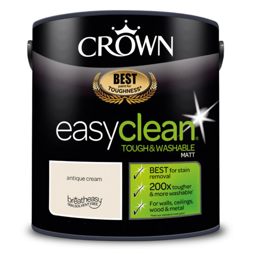 Crown Paints easyclean® Matt Emulsion - Creams