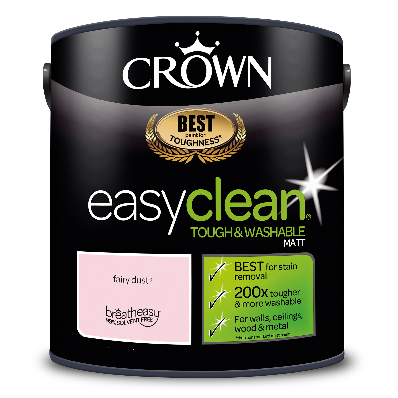 5093491 - Crown Easyclean┬« - Matt Emulsion - fairy dust┬« - 2.5L ΓÇô S7