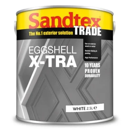 Sandtex Eggshell X-Tra Brilliant White