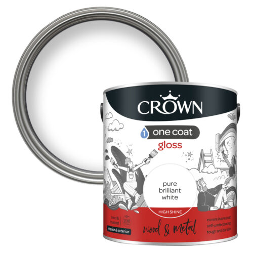 Crown One Coat Gloss - Brilliant White