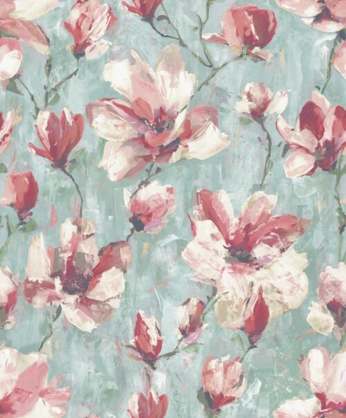 Camilla Floral - Teal & Pink