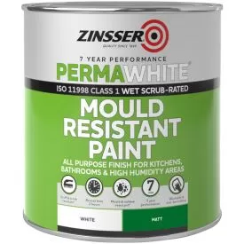 Zinsser Permawhite Mould Resistant Paint matt